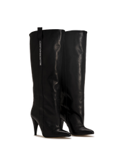 STORM — Schwarzer Stiefel mit mittelhohem Schaft