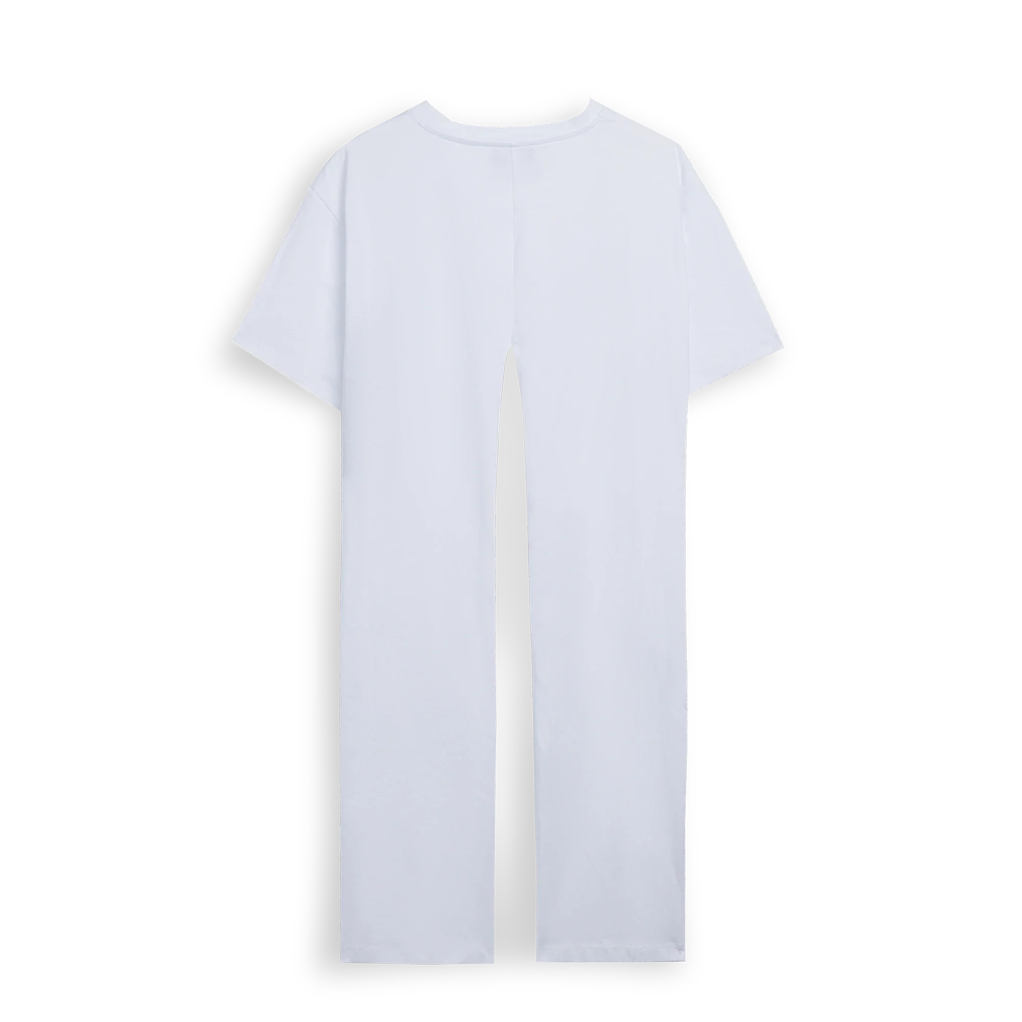 T-shirt Stelle di Gatto Bianca Annodata