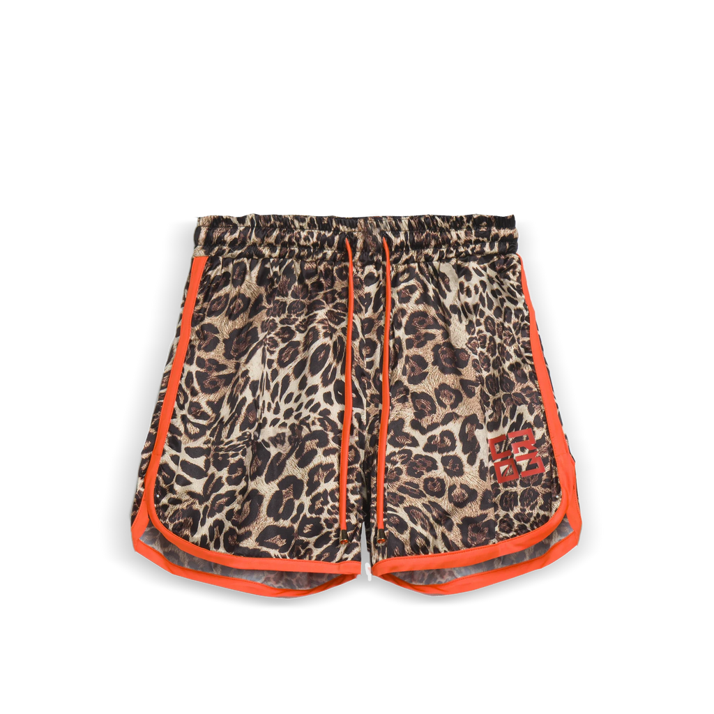 Orange Leopard CR03 Shorts