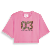 T-Shirt Leopardo 03 Rosa Corto