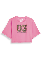 Pink Cropped 03 Leopard T-Shirt