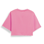 T-shirt court rose léopard 03